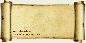 Josif Zakić vizit kartica